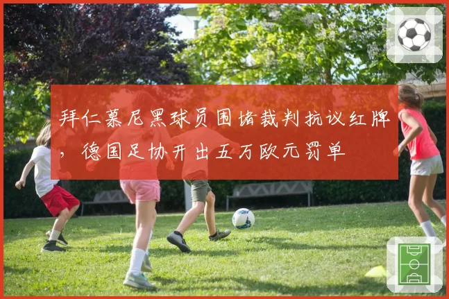 拜仁慕尼黑球员围堵裁判抗议红牌，德国足协开出五万欧元罚单